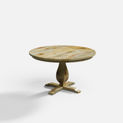 Derbyshire Round Dining Table - 4 Seater - 130 cm Dia x 76 cm - Mango