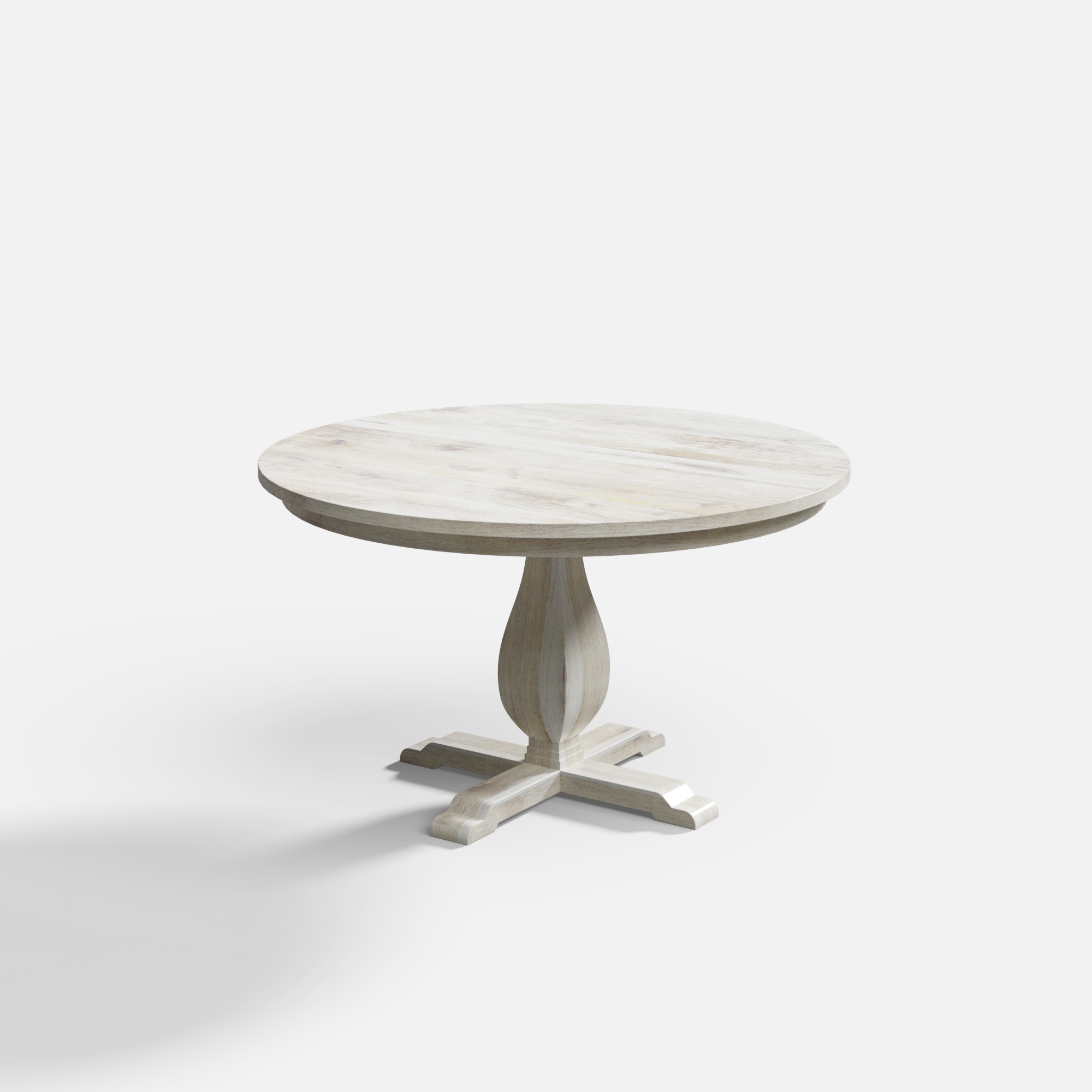 Derbyshire Round Dining Table - 4 Seater - 130 cm Dia x 76 cm - Mango