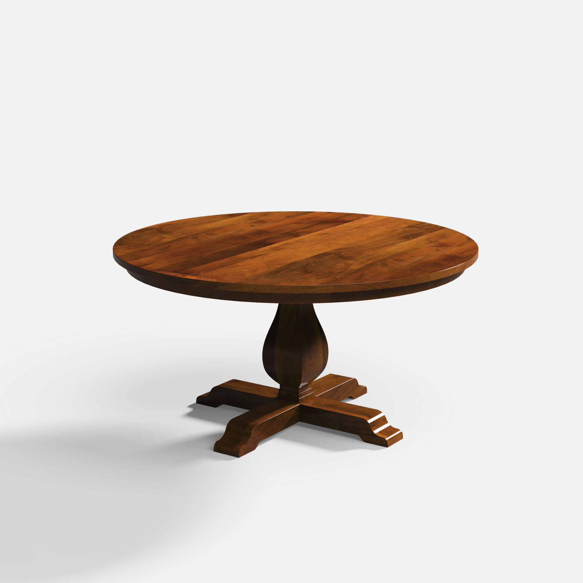 Derbyshire Round Dining Table - 6 Seater - 150 cm Dia x 76 cm - Mango