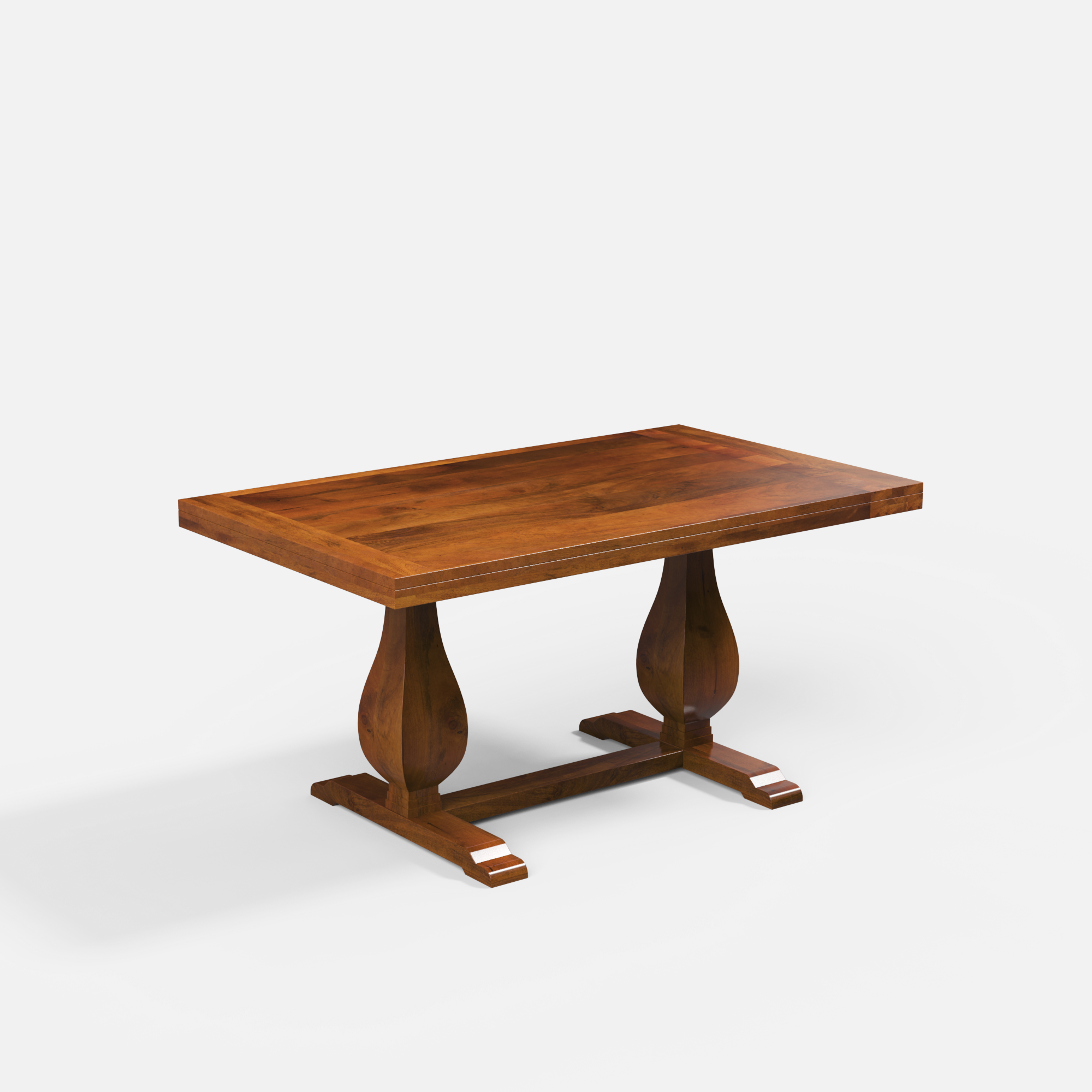 Derbyshire Luxury Dining Table - 6 Seater - 150 cm x 90 cm x 76 cm - Mango