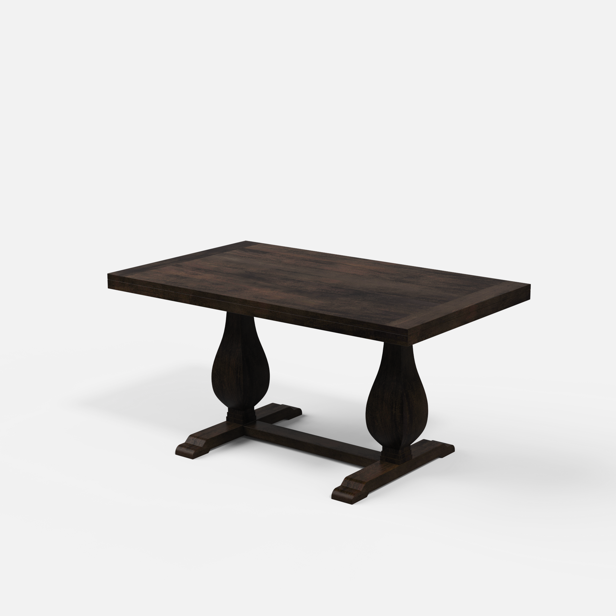 Derbyshire Luxury Dining Table - 6 Seater - 150 cm x 90 cm x 76 cm - Mango