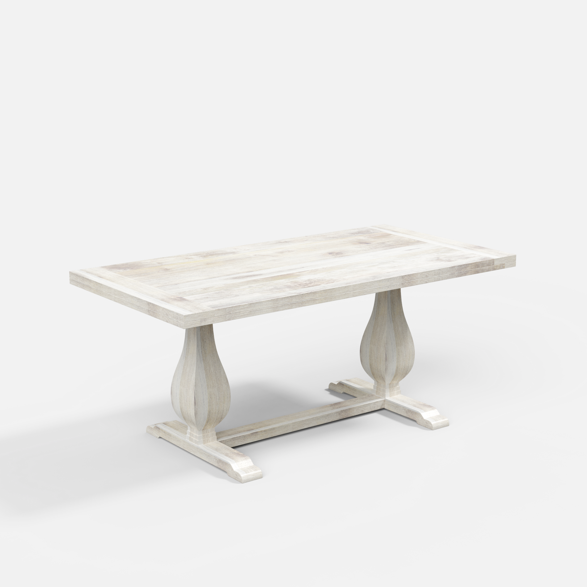 Derbyshire Luxury Dining Table - Large 6 Seater - 175 cm x 90 cm x 76 cm - Mango