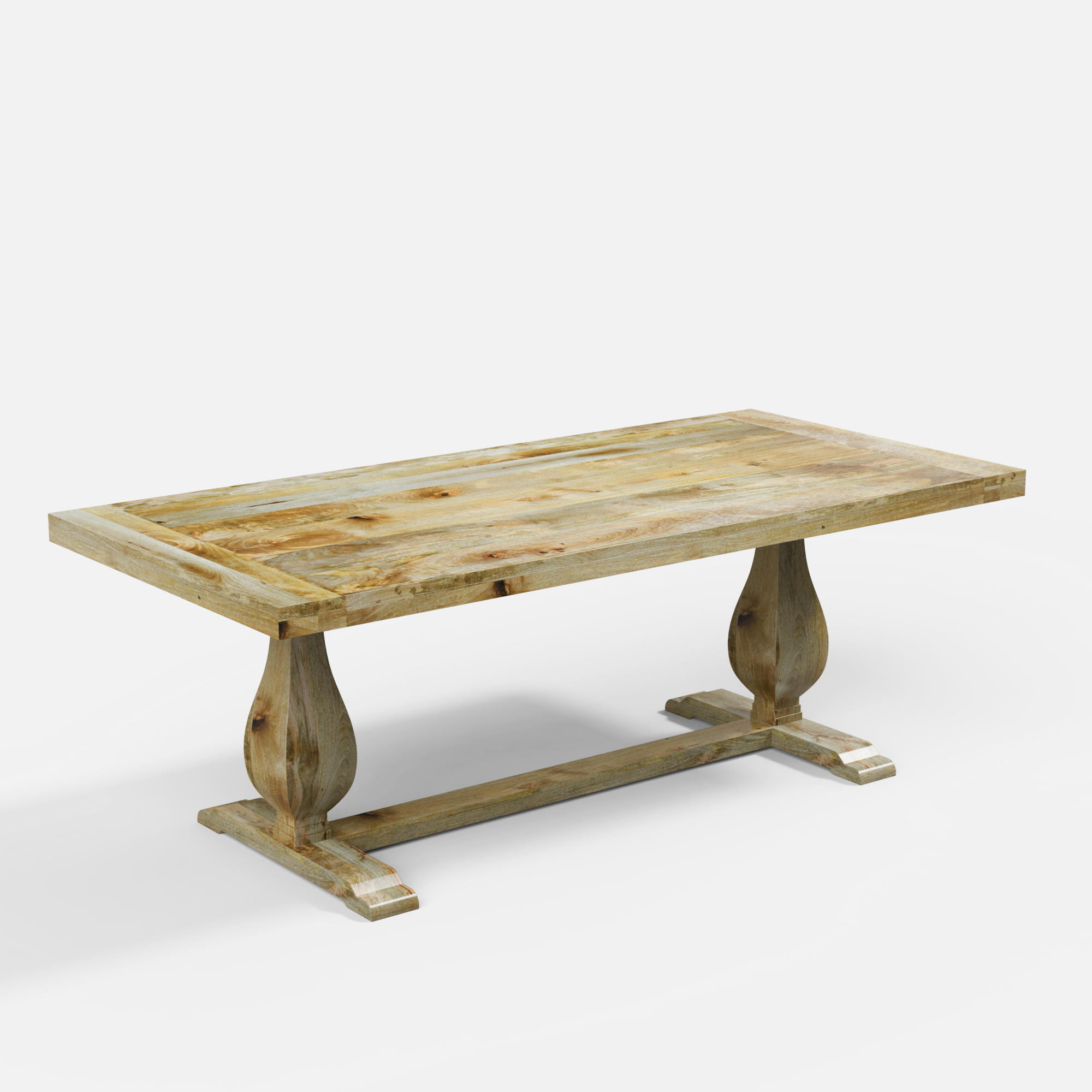 Derbyshire Luxury Dining Table - 8 Seater - 210 cm x 100 cm x 76 cm - Mango