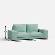 Derek modular 2 seater sofa - 75.6" - Crafts Mill Bespoke Furniture - Modular sectional sofas