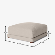 Derek Ottoman - Crafts Mill Bespoke Furniture - Sofas & Accent Chairs