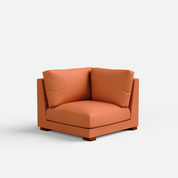 Derek modular right arm 4 seater sofa with ottoman - 133.5" | 62" Left chaise - Crafts Mill Bespoke Furniture - Modular sectional sofas