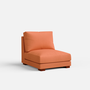 Derek modular right arm 4 seater sofa with ottoman - 133.5" | 62" Left chaise - Crafts Mill Bespoke Furniture - Modular sectional sofas