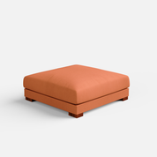 Derek modular right arm 4 seater sofa with ottoman - 133.5" | 62" Left chaise - Crafts Mill Bespoke Furniture - Modular sectional sofas