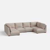 Derek Modular U- Shaped sofa - 62" Left Chaise | 123" Middle | 62" Right Chaise - Crafts Mill Bespoke Furniture - Modular sectional sofas
