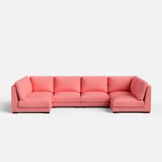 Derek Modular U- Shaped sofa - 62" Left Chaise | 123" Middle | 62" Right Chaise - Crafts Mill Bespoke Furniture - Modular sectional sofas