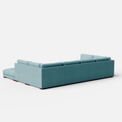 Derek Modular U- Shaped sofa with ottoman - 62" Left Chaise with 34" Ottoman | 123" Middle | 62" Right Chaise with 34" Ottoman - Crafts Mill Bespoke Furniture - Modular sectional sofas