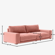 Derek 5 Seater Sofa - 108" - Crafts Mill Bespoke Furniture - Sofas & Accent Chairs