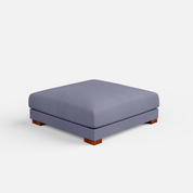 Derek modular right arm 3 seater sofa with ottoman - 133.5" - Crafts Mill Bespoke Furniture - Modular sectional sofas