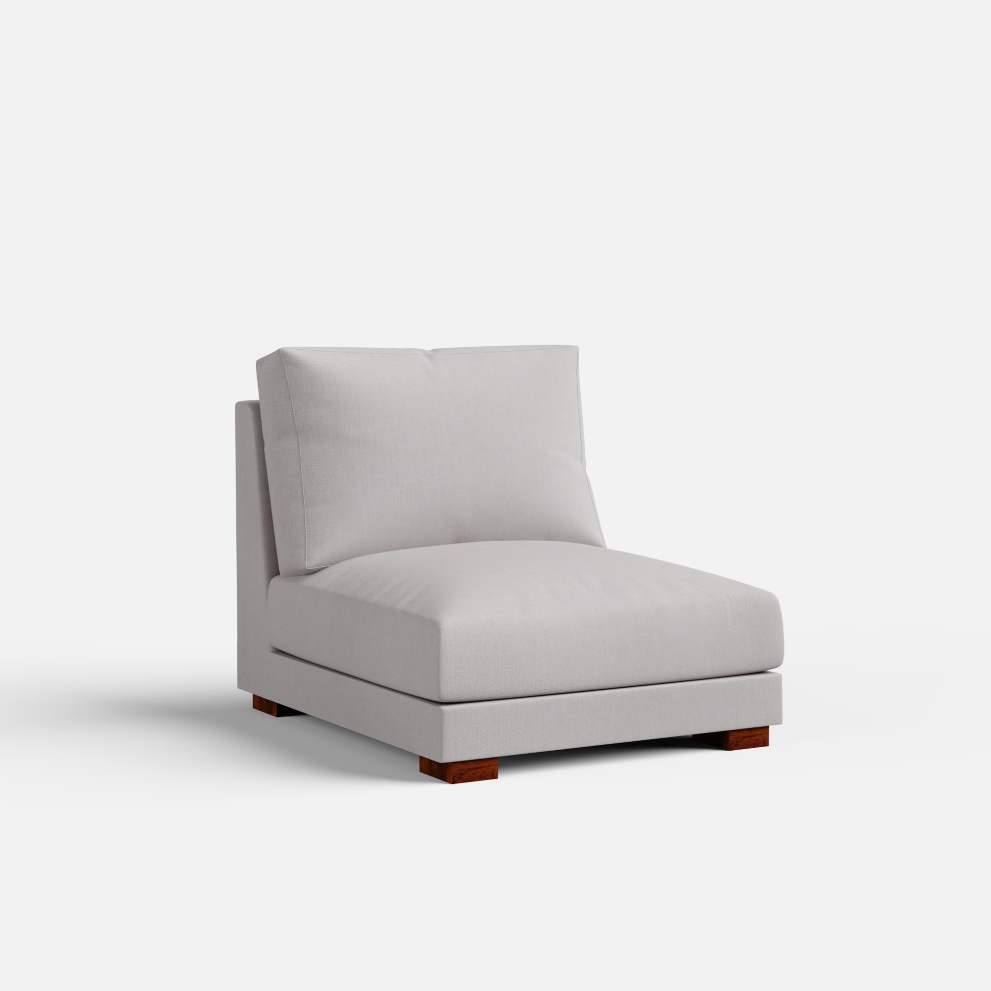 Derek modular right arm 5 seater sofa with ottoman - 127.5" | 61.6" Left chaise with 34" Ottoman - Crafts Mill Bespoke Furniture - Modular Sectional Sofas