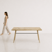 Dido Luxury Dining Table - 6 Seater - 150 cm x 90 cm x 76 cm - Mango