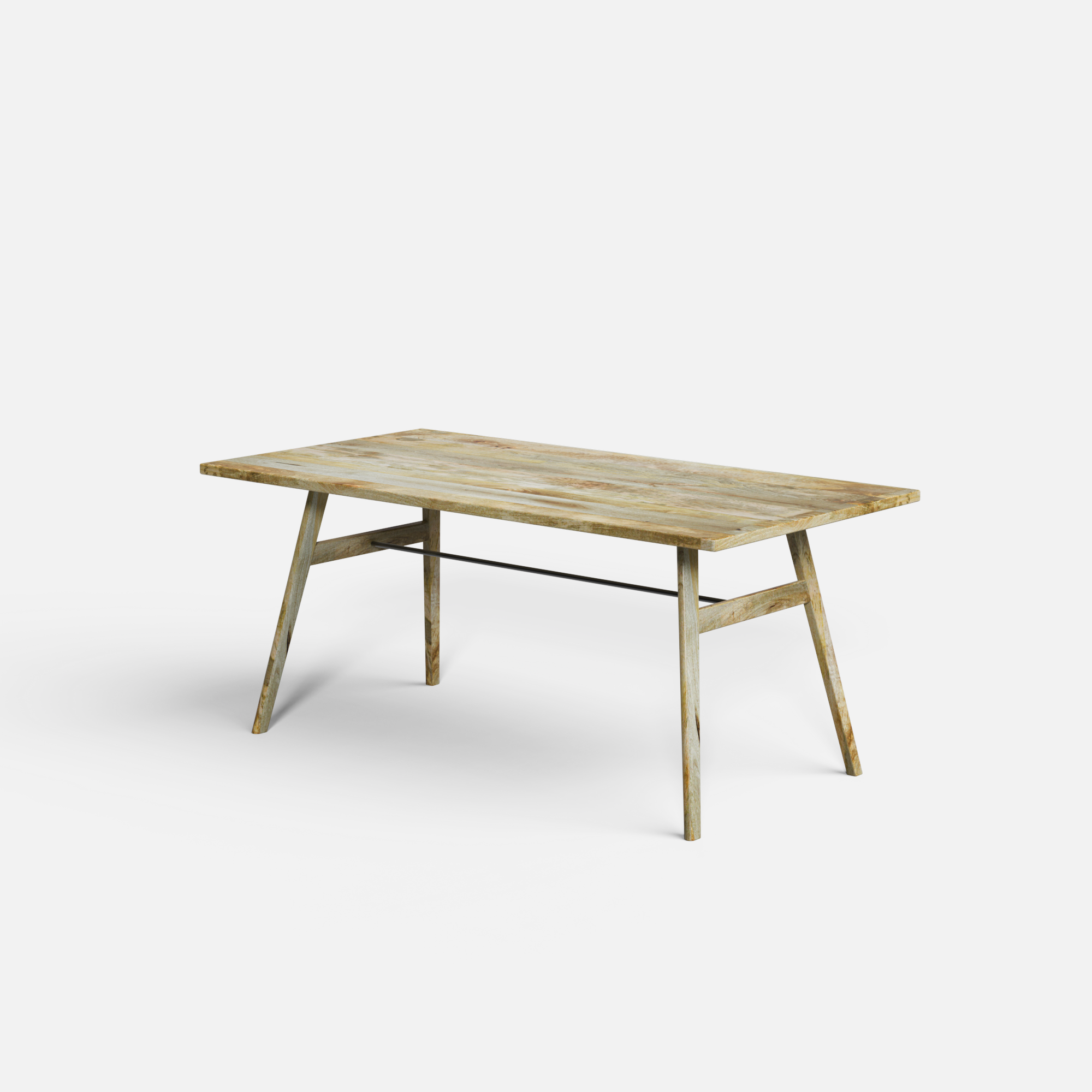 Dido Luxury Dining Table - Large 6 Seater - 175 cm x 90 cm x 76 cm - Mango