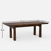 Diego Luxury Dining Table - 6 & 8 Seater/All Sizes - Crafts Mill Bespoke Furniture - Dining