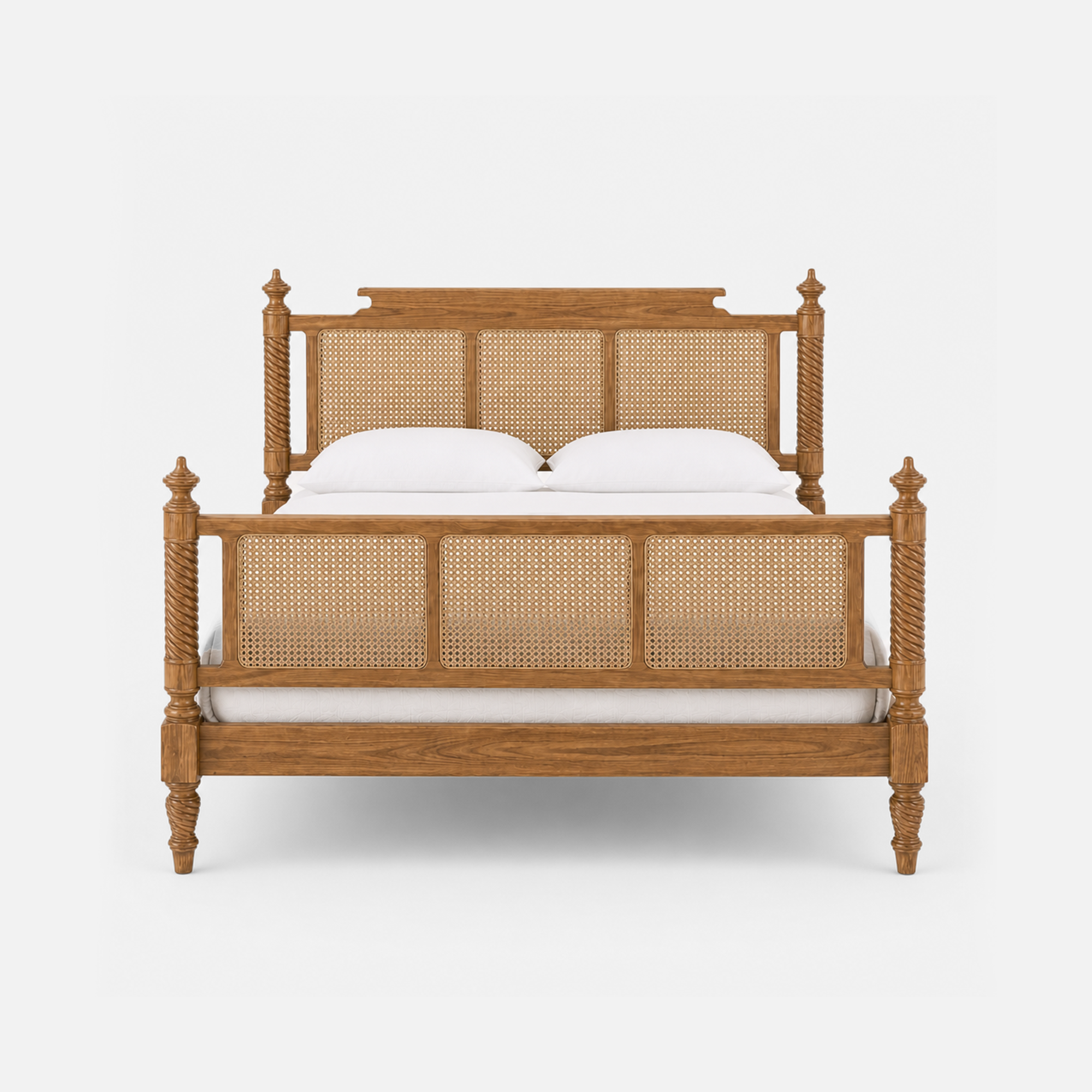 Dolores Rattan Wooden Bed Frame