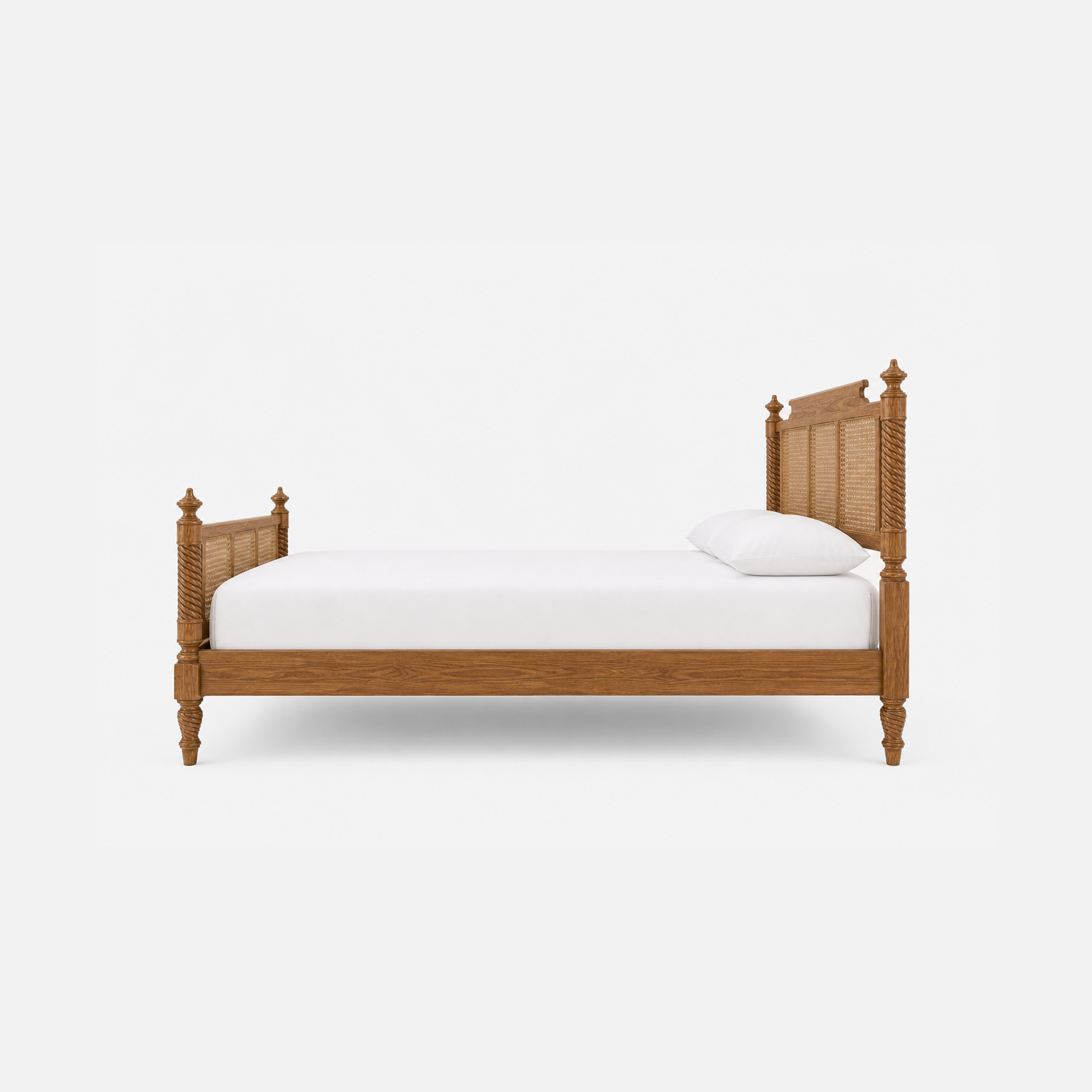 Dolores Rattan Wooden Bed Frame