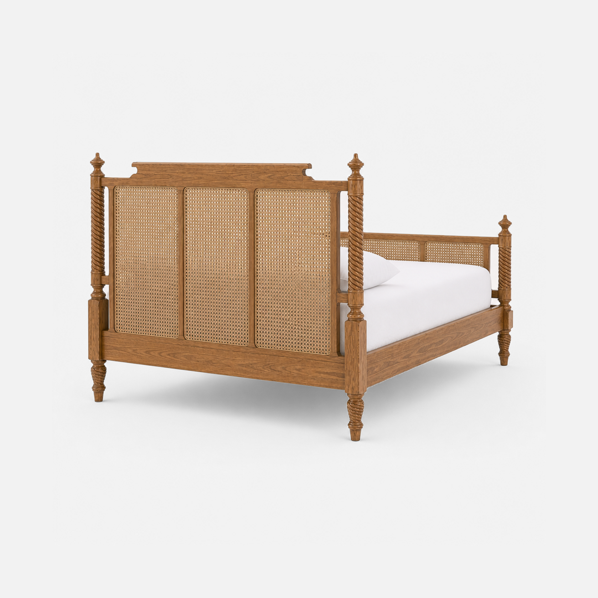 Dolores Rattan Wooden Bed Frame