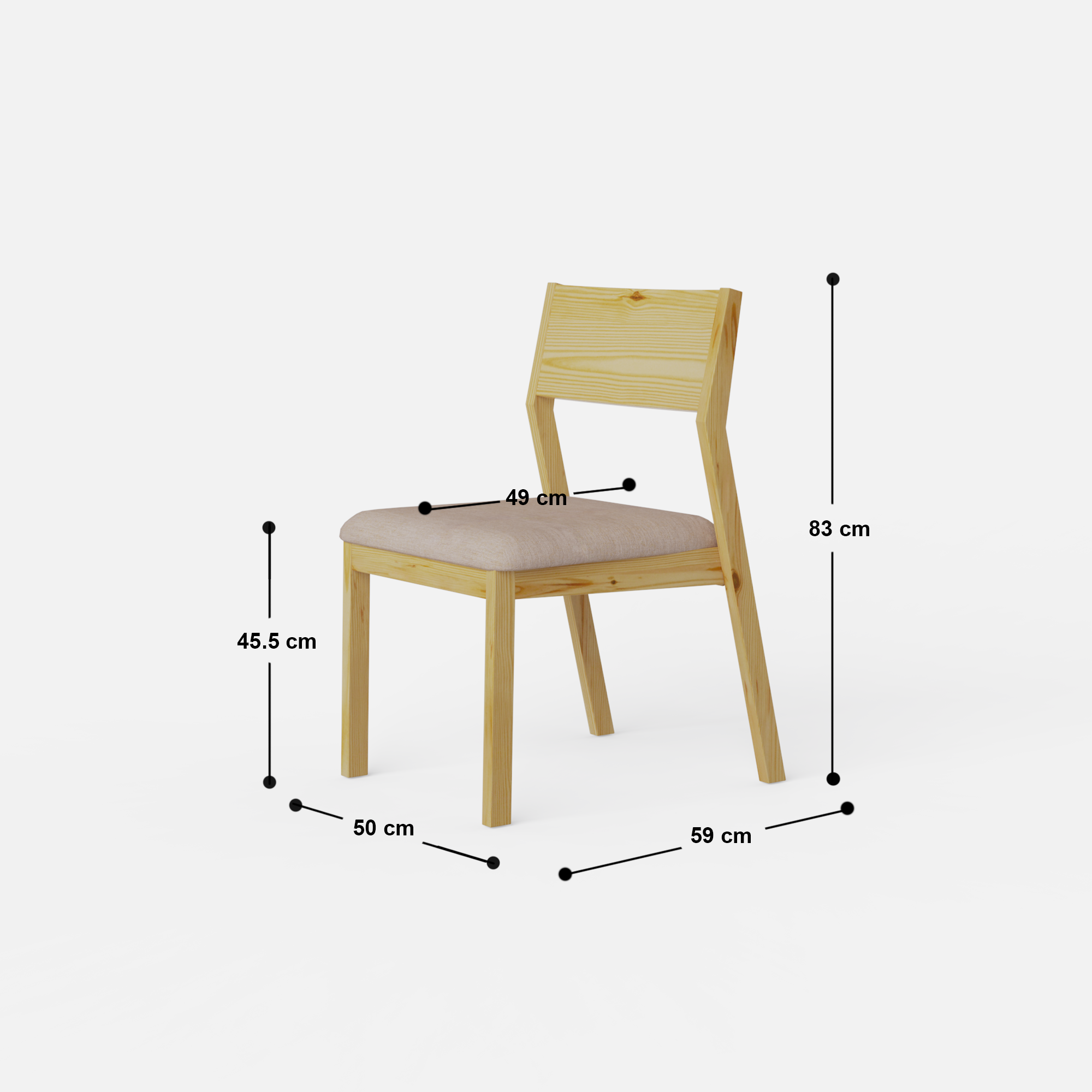 Dorthy Upholstered Dining Chair - Crafts Mill Bespoke Furniture - Dining