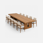 Easton 10 Seater Dining Set with Holland Armchairs