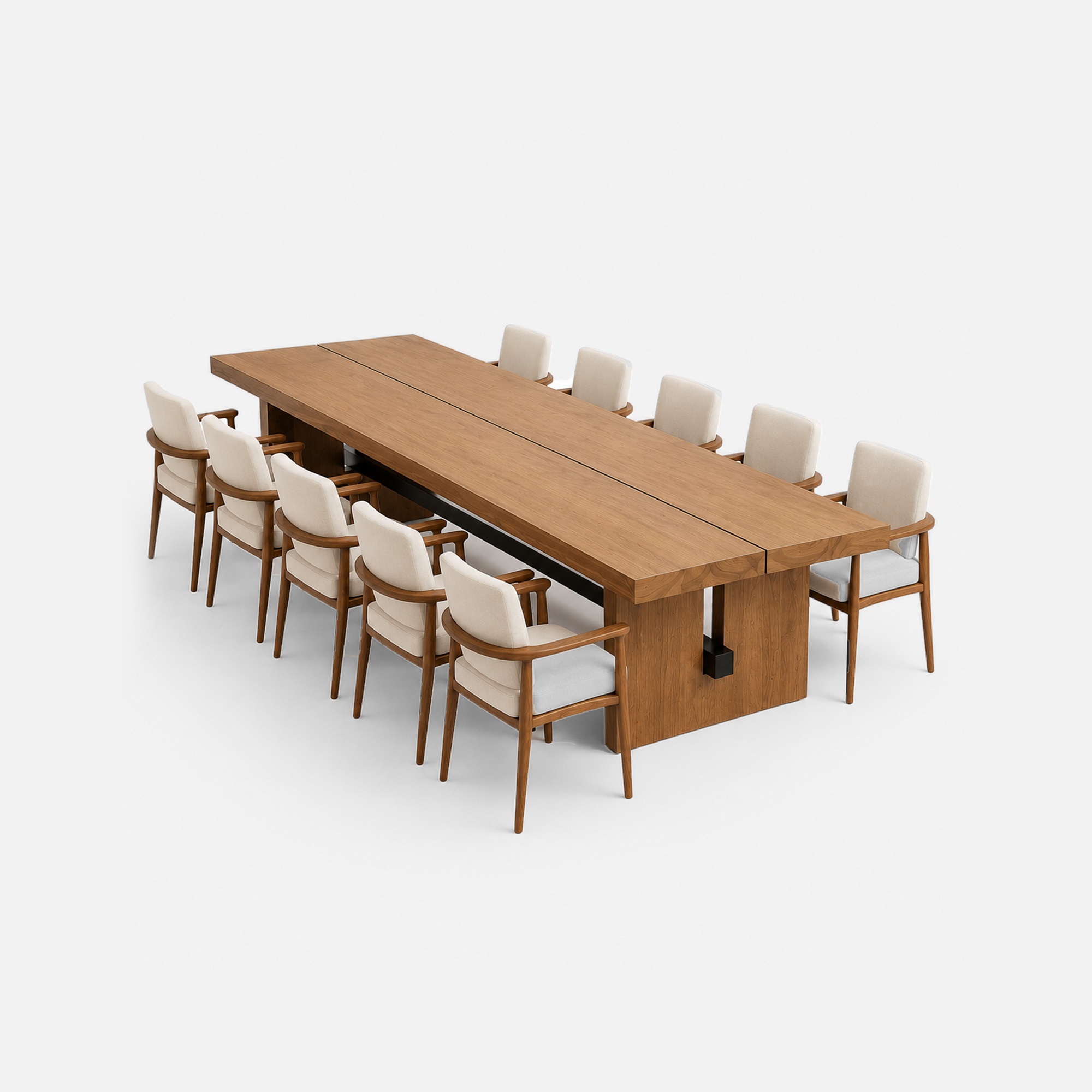 Easton 10 Seater Dining Set with Holland Armchairs