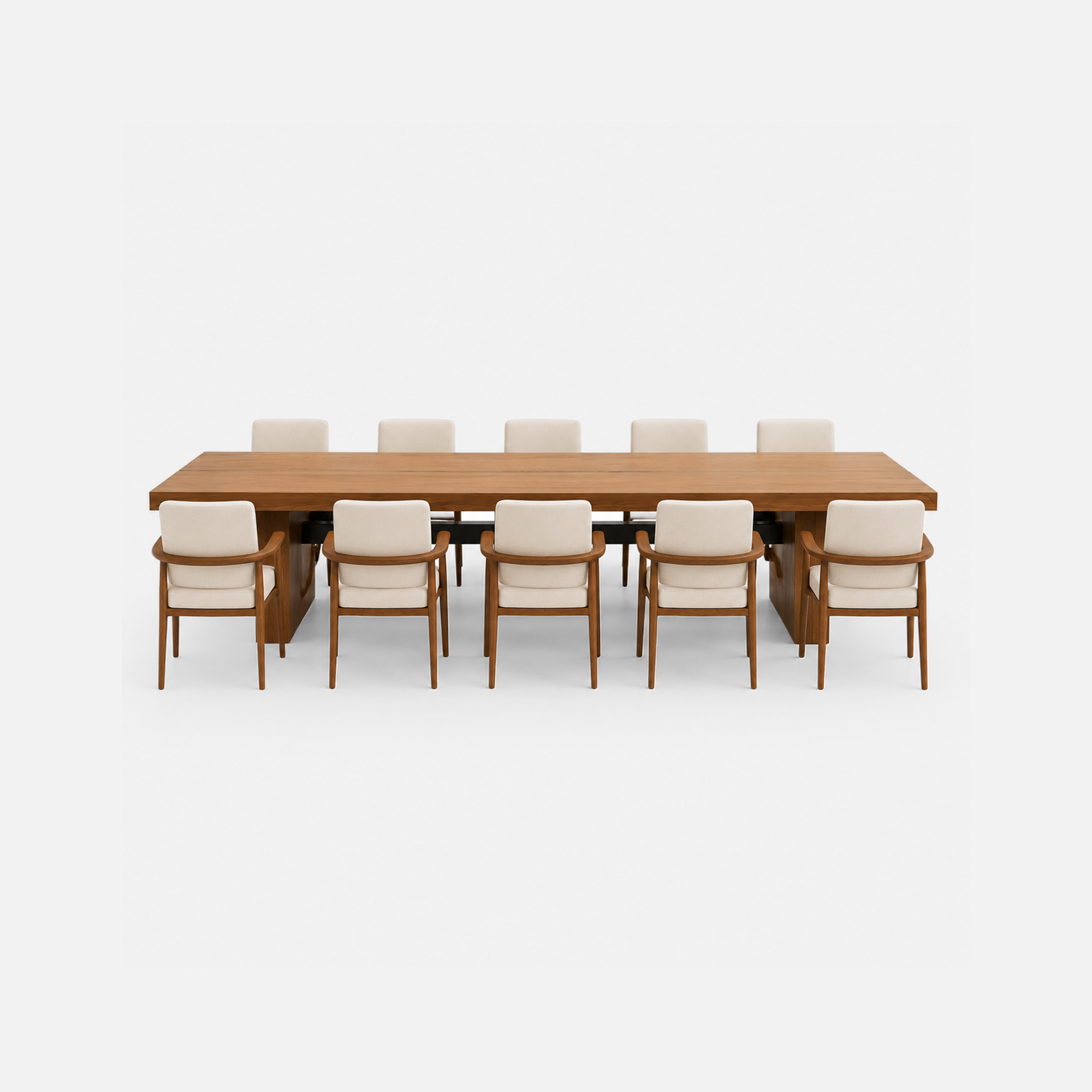 Easton 10 Seater Dining Set with Holland Armchairs