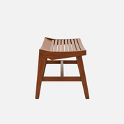 Micah Slat Bench with Angled Legs