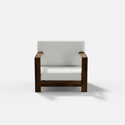 Evelyn 1 Seater Solid Wood Sofa - 36.2"