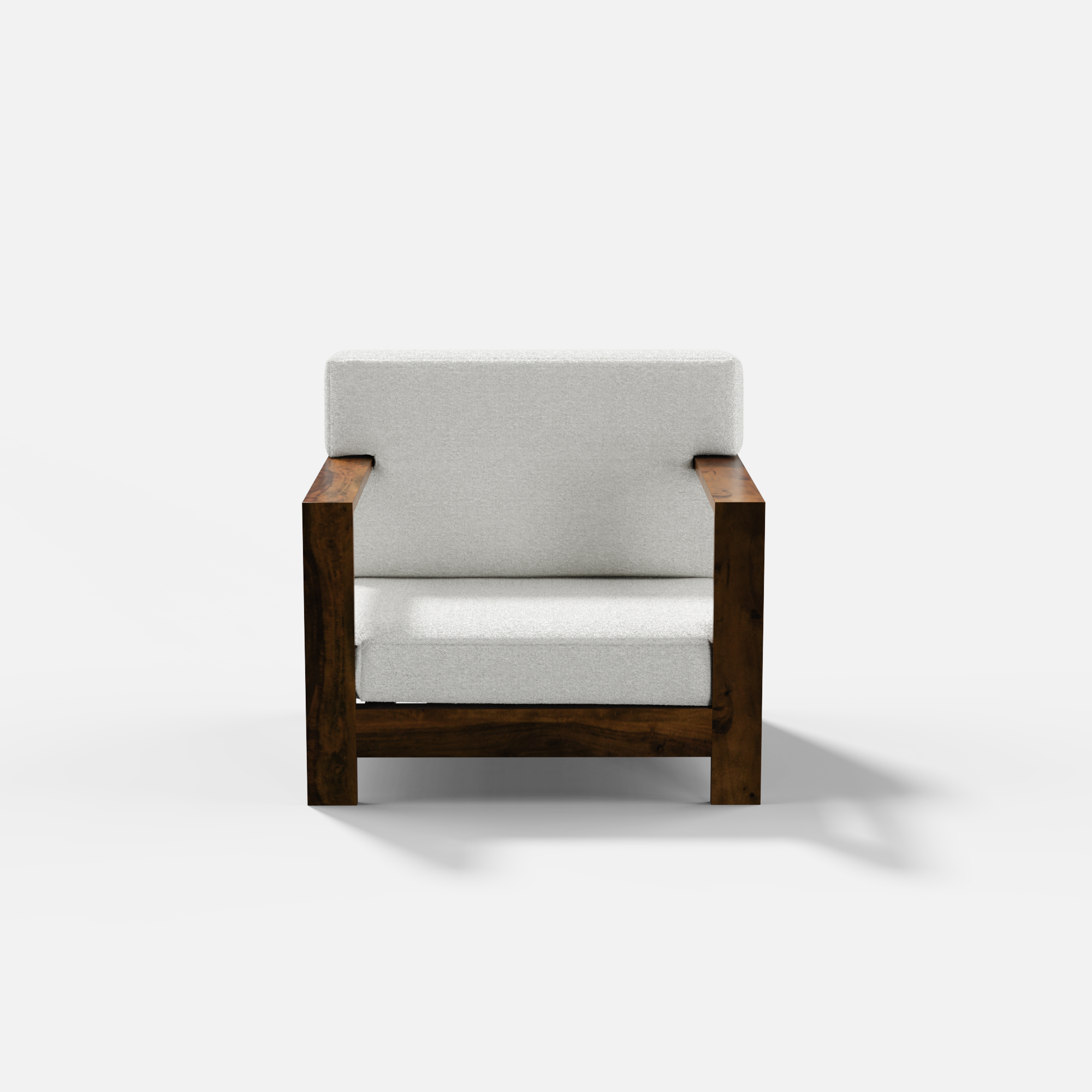 Evelyn 1 Seater Solid Wood Sofa - 36.2"