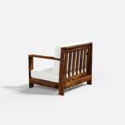 Evelyn 1 Seater Solid Wood Sofa - 36.2"
