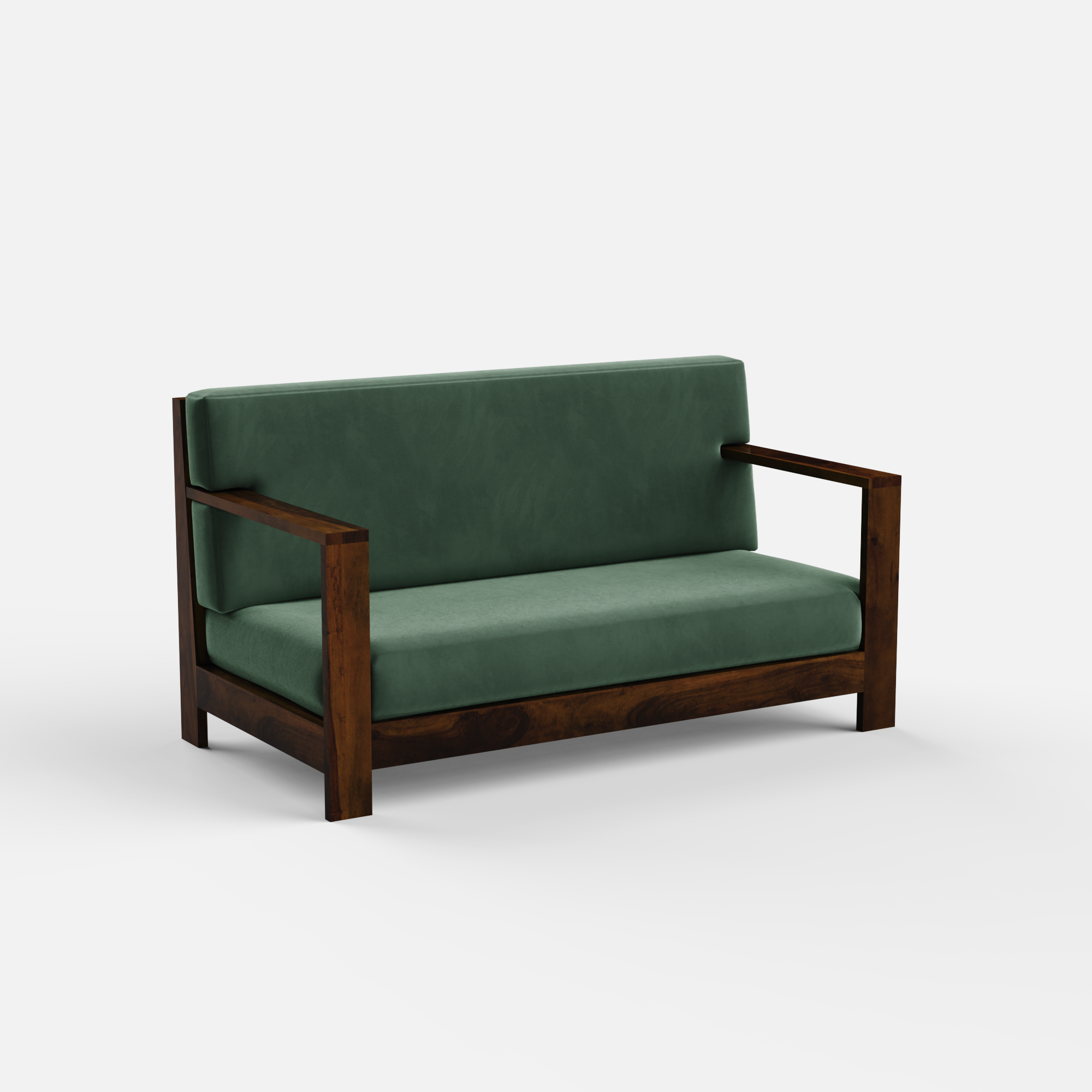 Evelyn 2 Seater Solid Wood Sofa - 60.2"