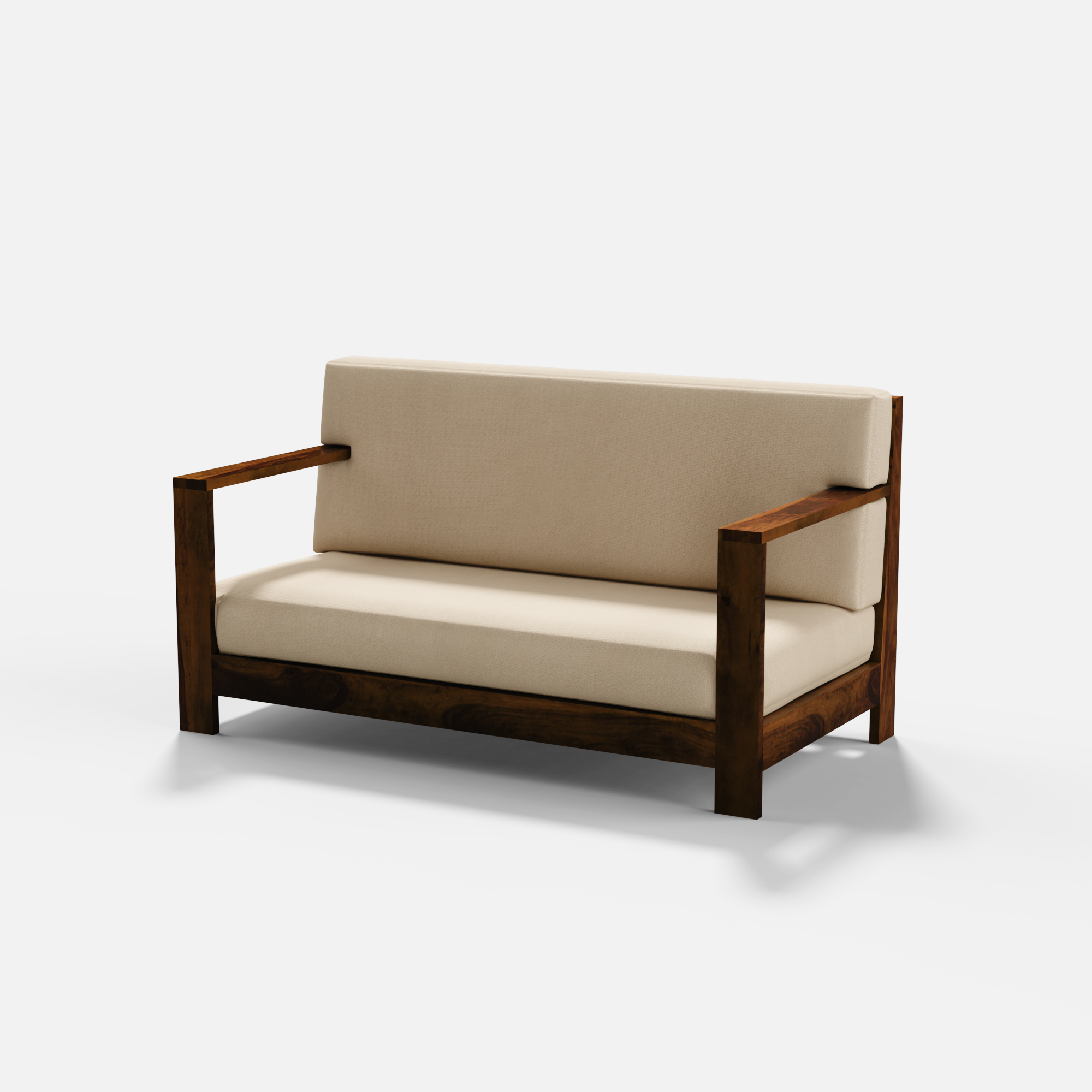 Evelyn 2 Seater Solid Wood Sofa - 60.2"