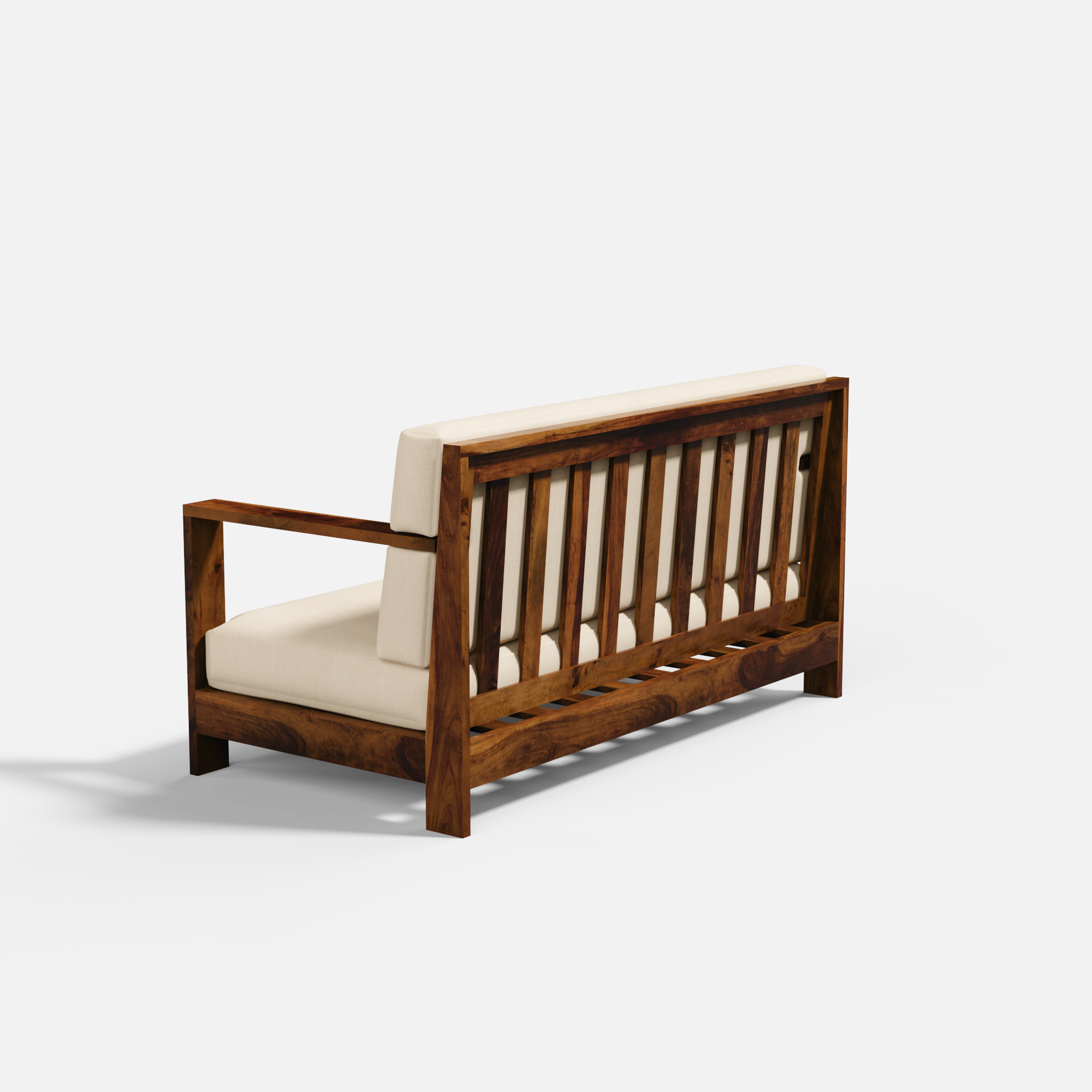 Evelyn 2 Seater Solid Wood Sofa - 60.2"