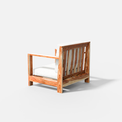 Evelyn 1 Seater Solid Wood Sofa - 36.2" - Crafts Mill Bespoke Furniture - Sofas & Accent Chairs