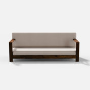 Evelyn 3 Seater Solid Wood Sofa - 85.4"