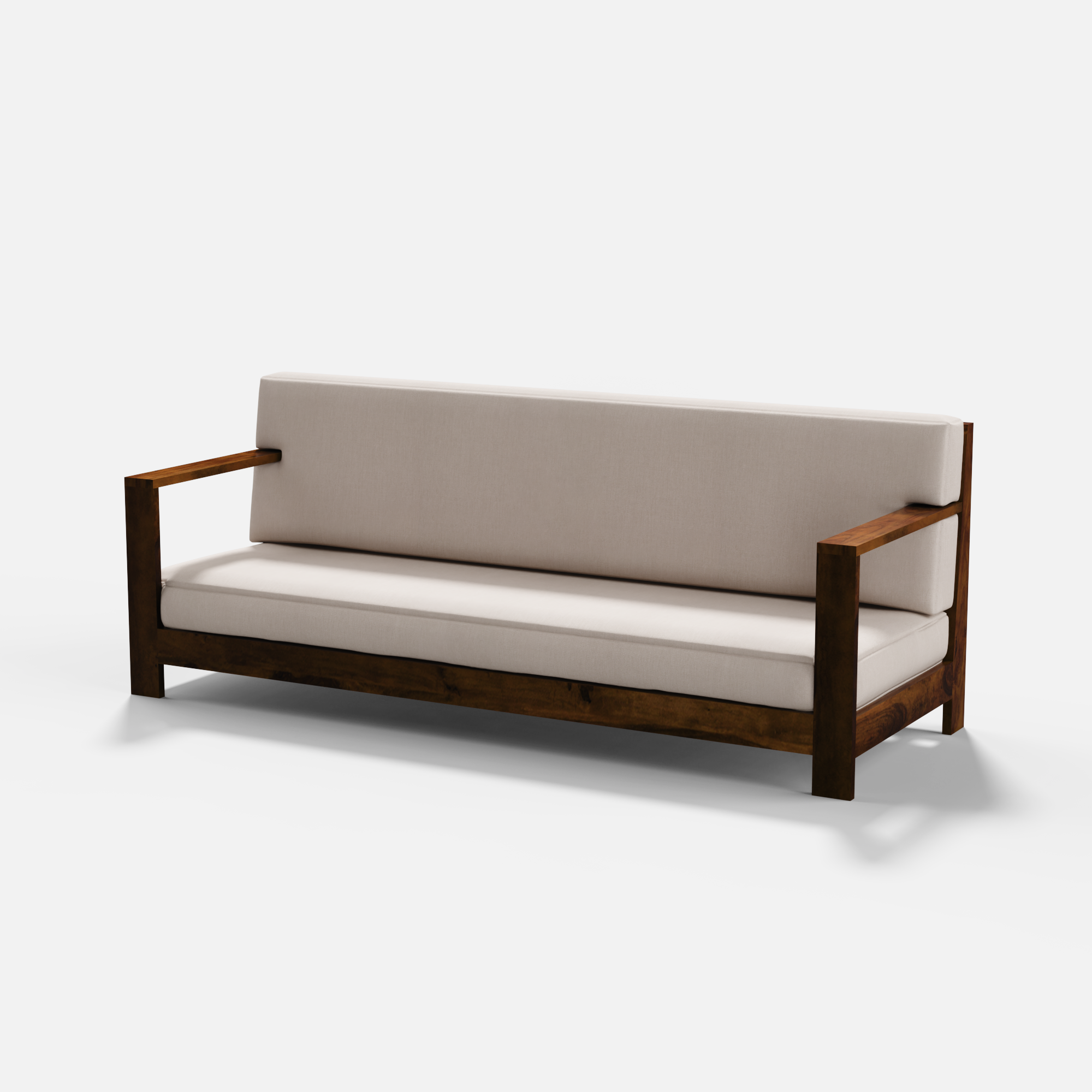 Evelyn 3 Seater Solid Wood Sofa - 85.4"