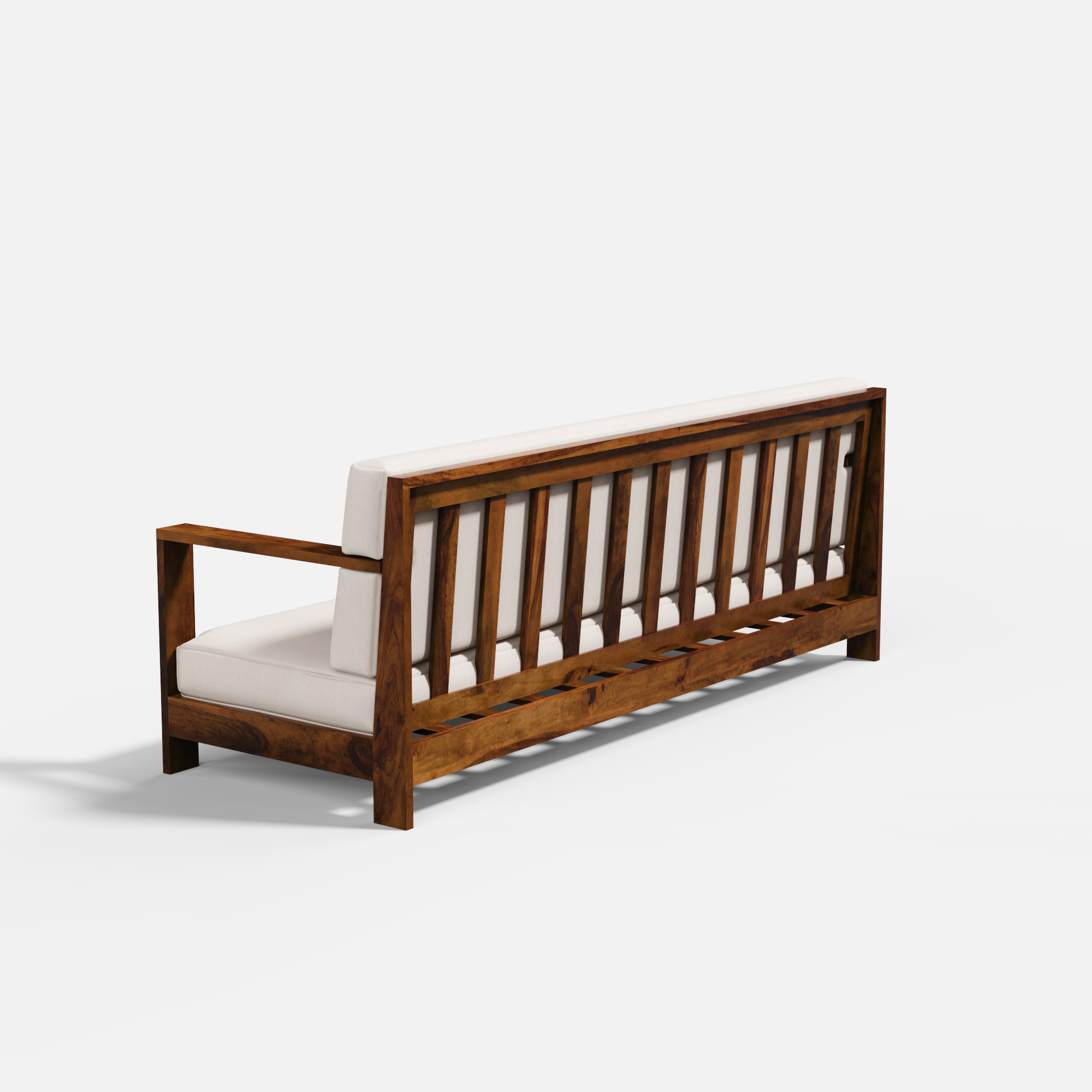 Evelyn 3 Seater Solid Wood Sofa - 85.4"