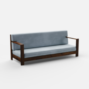 Evelyn 3 Seater Solid Wood Sofa - 85.4"