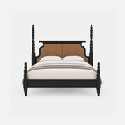 Fernando Cane Four-Poster Bed with Woven Headboard