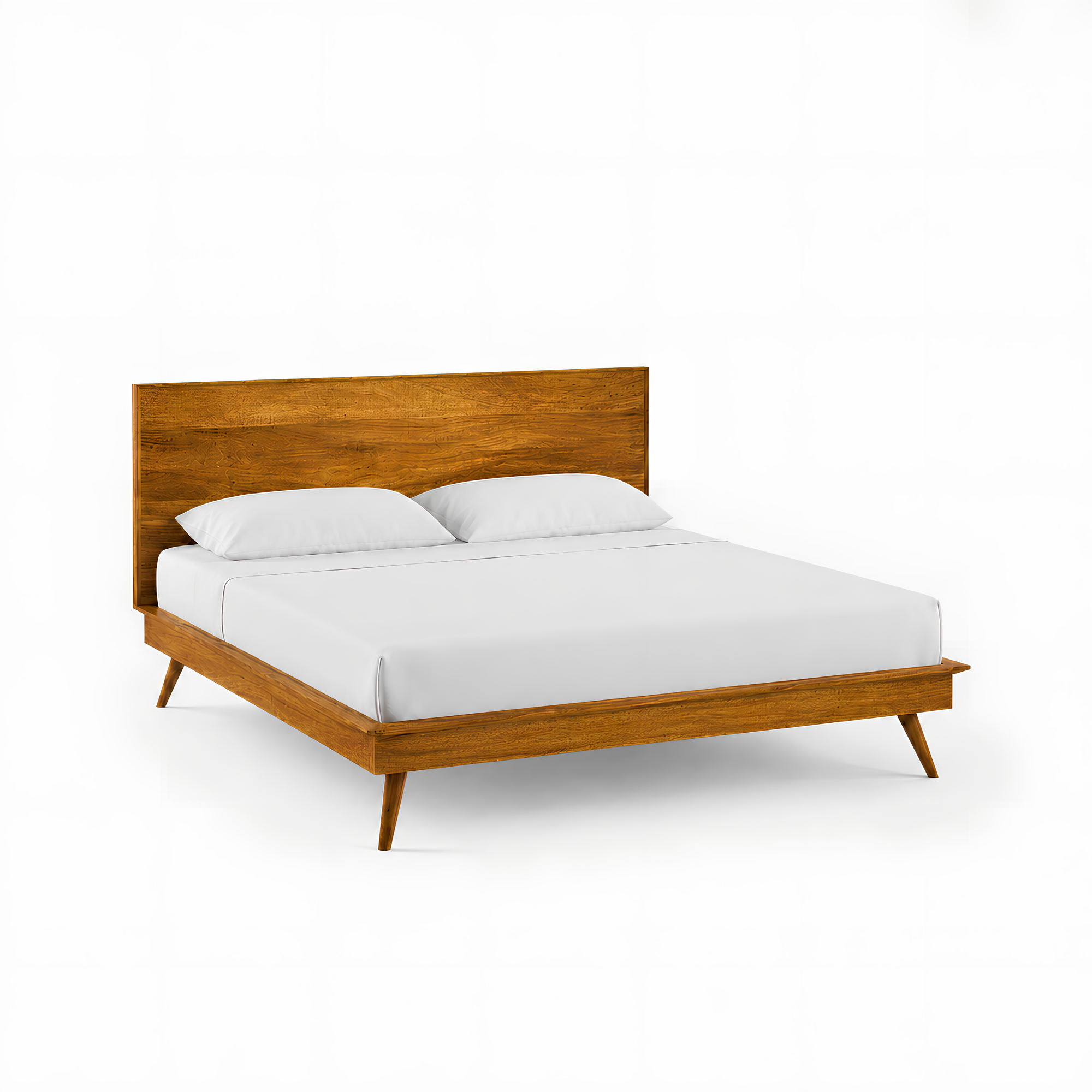Fran Solid Wood Scandinavian Style Bed