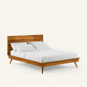 Fran Solid Wood Scandinavian Style Bed