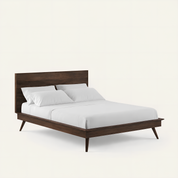 Fran Solid Wood Scandinavian Style Bed