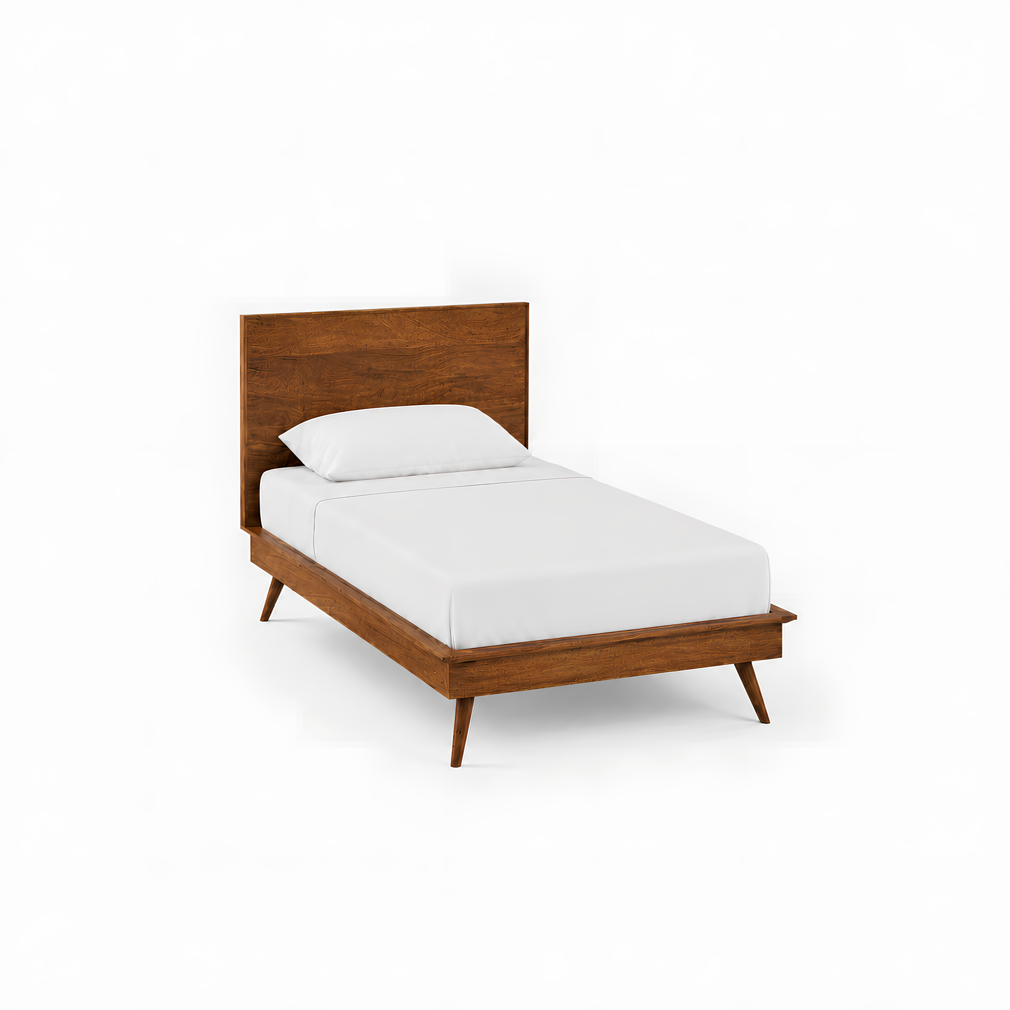 Fran Solid Wood Scandinavian Style Bed