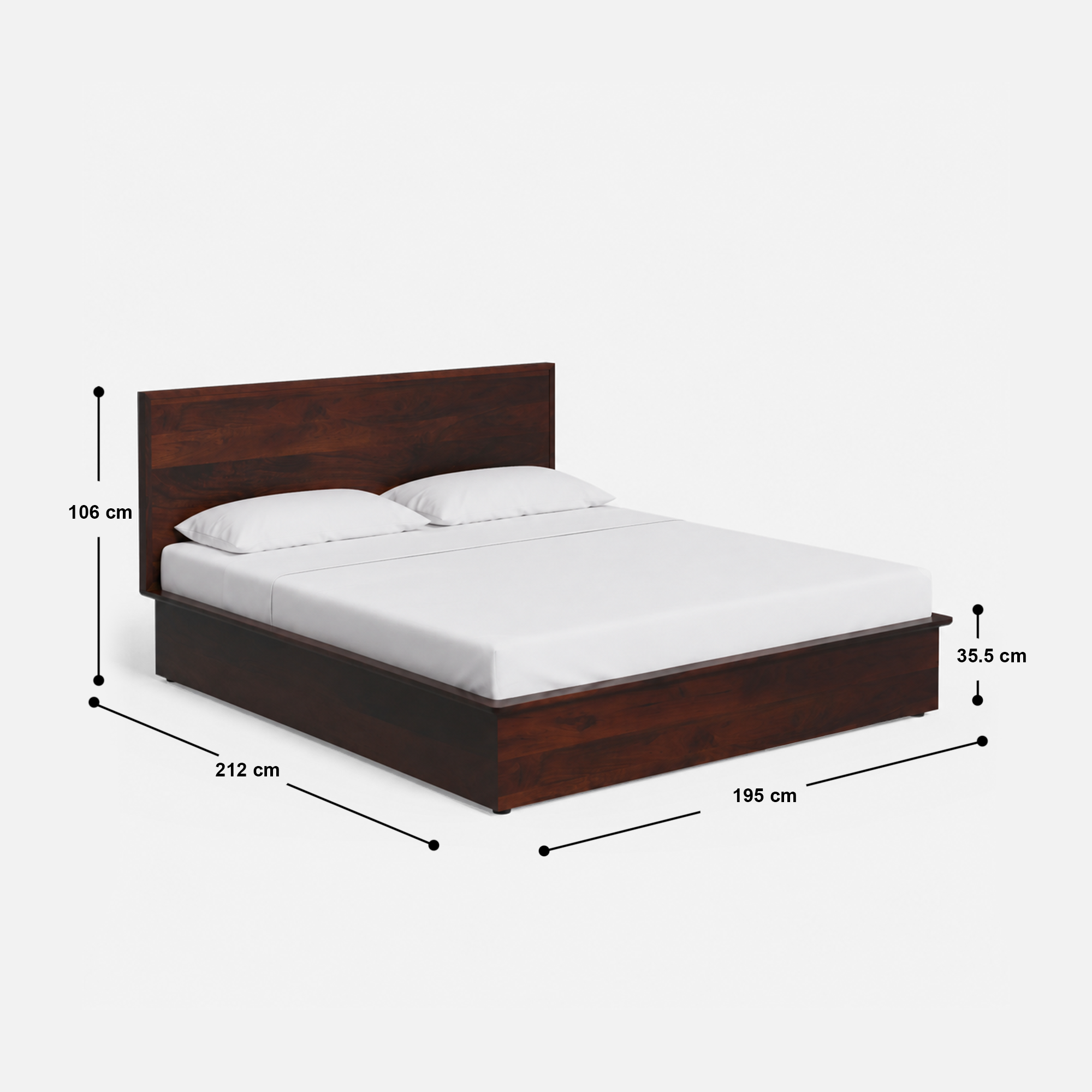 Fran Hydraulic Storage Bed