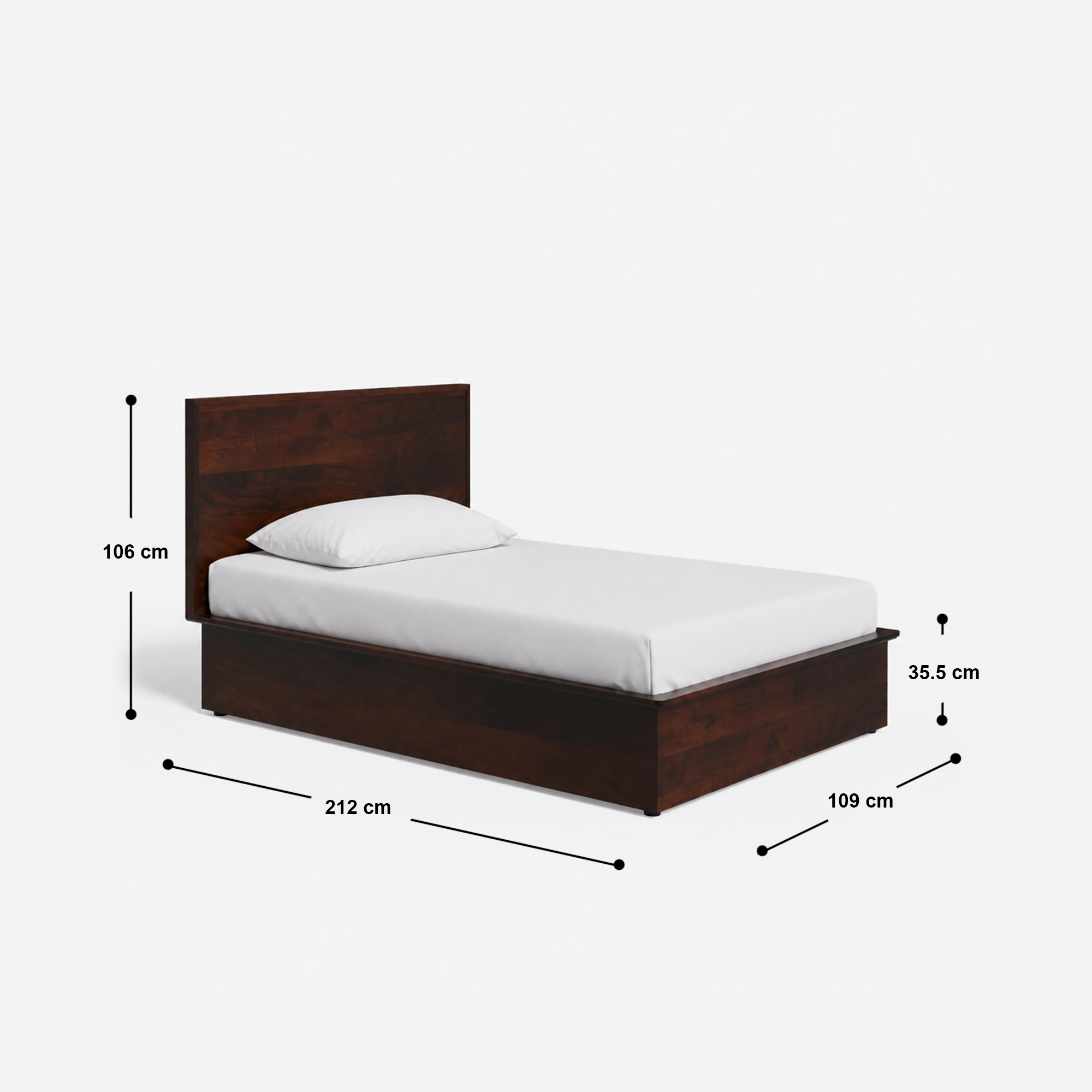 Fran Hydraulic Storage Bed