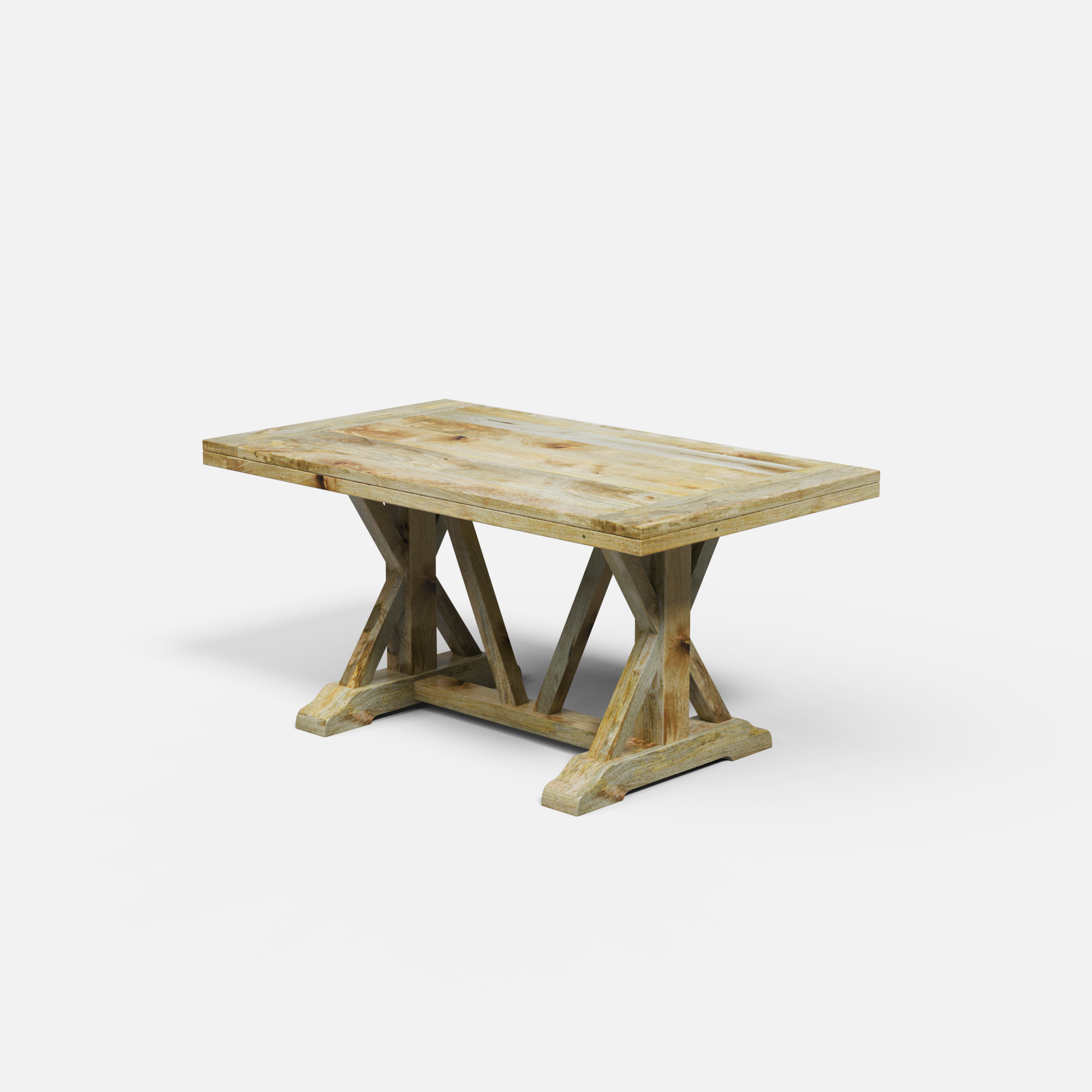 Gable Luxury Dining Table - 6 Seater - 150 cm x 90 cm x 76 cm - Mango