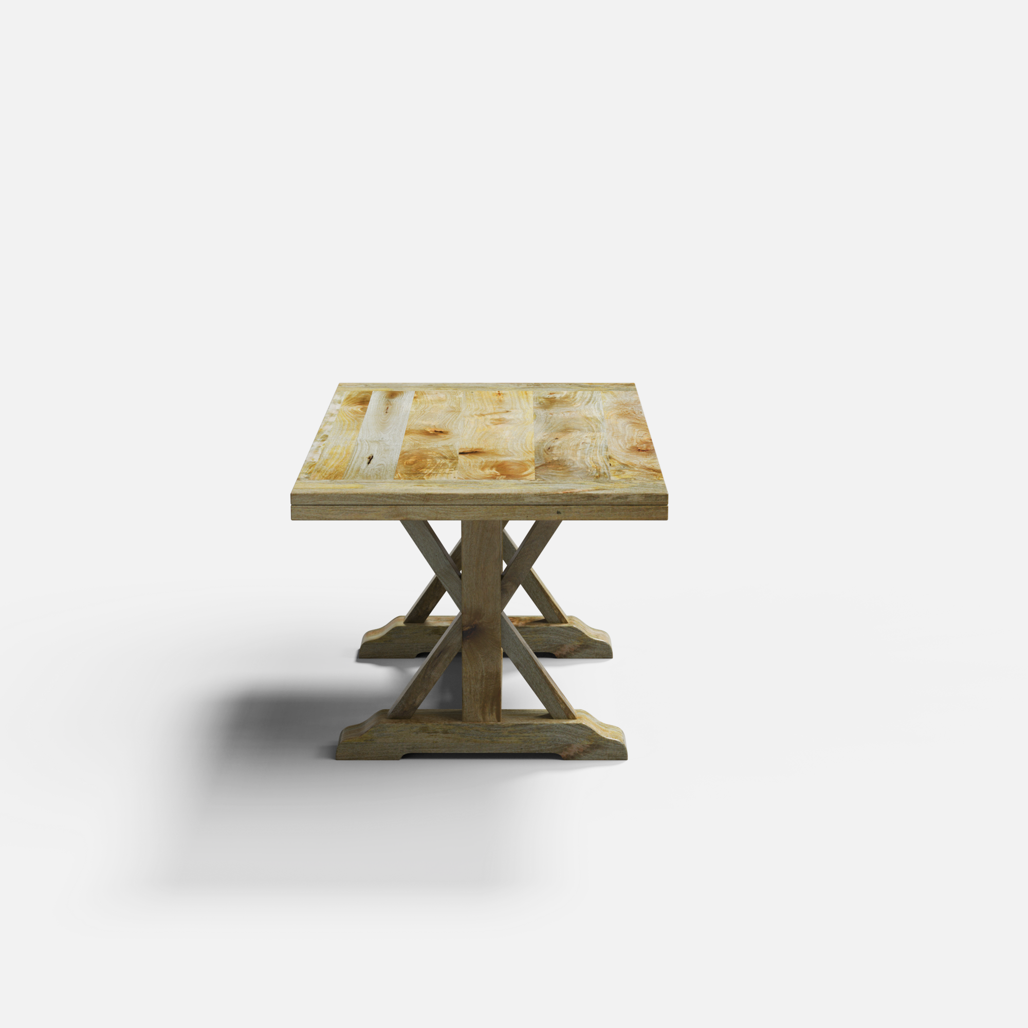 Gable Luxury Dining Table - 6 Seater - 150 cm x 90 cm x 76 cm - Mango