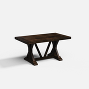 Gable Luxury Dining Table - 6 Seater - 150 cm x 90 cm x 76 cm - Mango